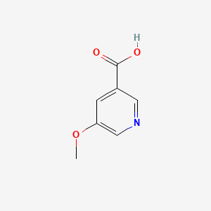 Chemical structure of 5-Methoxynicotinic acid