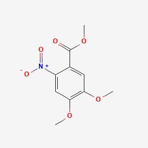 Chemical structure of Methyl 4,5-dimethoxy-2-nitrobenzoate