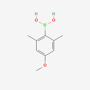 Chemical structure of (2,6-Dimethyl-4-methoxyphenyl)boronic acid