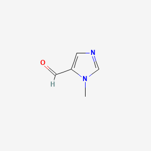 Chemical structure of 1-methyl-1H-imidazole-5-carbaldehyde