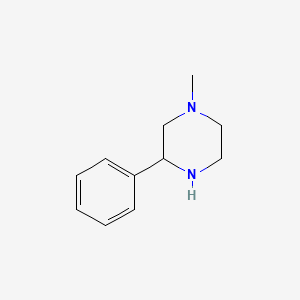 Chemical structure of 1-Methyl-3-phenylpiperazine