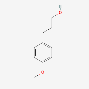 Chemical structure of 3-(4-methoxyphenyl)propan-1-ol