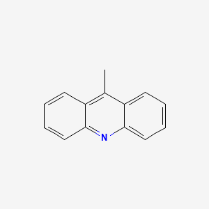 Chemical structure of 9-Methylacridine