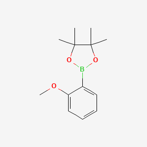 Chemical structure of 2-Methoxyphenylboronic Acid Pinacol Ester