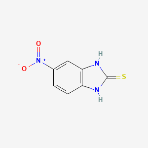 Chemical structure of 2-Mercapto-5-nitrobenzimidazole