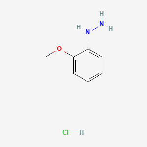 Chemical structure of 2-Methoxyphenylhydrazine hydrochloride