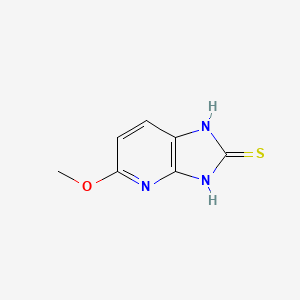 Chemical structure of 2-Mercapto-5-methoxyimidazole-[4,5-b]pyridine