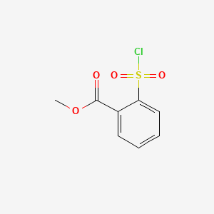 Chemical structure of Methyl 2-(chlorosulfonyl)benzoate
