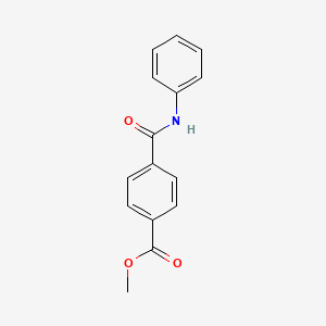 Chemical structure of Methyl 4-(phenylcarbamoyl)benzoate