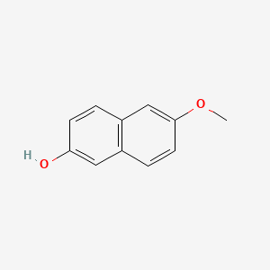 Chemical structure of 6-Methoxy-2-naphthol