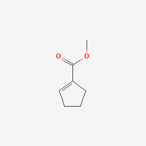 Chemical structure of Methyl 1-cyclopentene-1-carboxylate