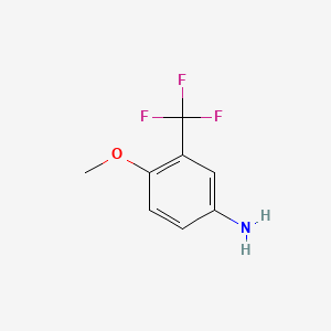 Chemical structure of 5-Amino-2-methoxybenzotrifluoride