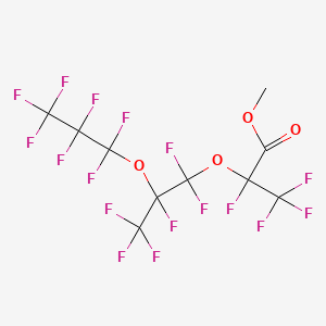 Chemical structure of Methyl 2,5-Bis(trifluoromethyl)-3, 6-dioxaundecafluorononanoate