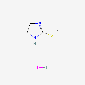 Chemical structure of 2-Methylthio-2-imidazolin Hydroiodide