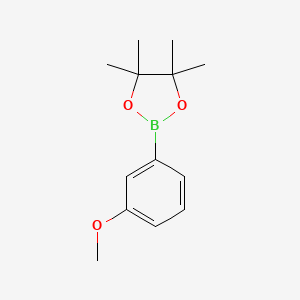 Chemical structure of 3-Methoxyphenylboronic acid pinacol ester
