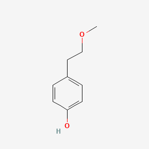 Chemical structure of 4-(2-Methoxyethyl)phenol