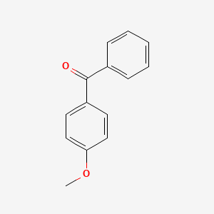 Chemical structure of 4-Methoxybenzophenone