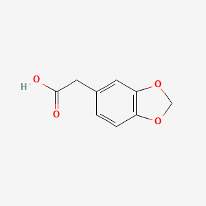 Chemical structure of Benzo-1,3-dioxole-5-acetic acid