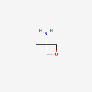 Chemical structure of 3-methyloxetan-3-amine
