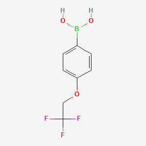 Chemical structure of 4-(2,2,2-Trifluoroethoxy)benzeneboronic acid