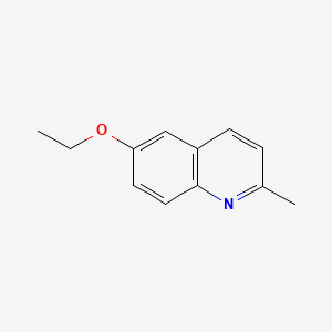 Chemical structure of 2-Methyl-6-ethoxyquinoline