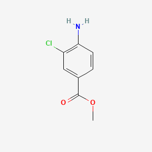 Chemical structure of Methyl 4-amino-3-chlorobenzoate