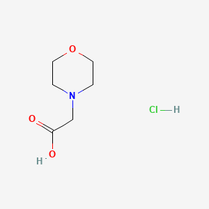 Chemical structure of 2-morpholin-4-ylacetic Acid;hydrochloride