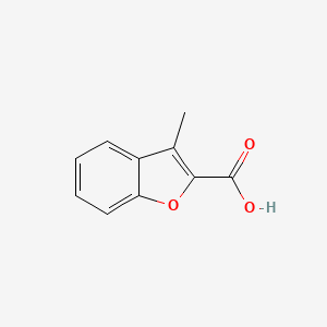 Chemical structure of 3-Methylbenzofuran-2-carboxylic Acid