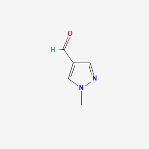 Chemical structure of 1-Methyl-1H-pyrazole-4-carbaldehyde