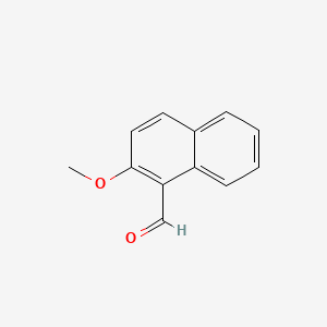 Chemical structure of 2-Methoxy-1-naphthaldehyde