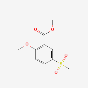 Chemical structure of Methyl 2-Methoxy-5-(methylsulfonyl)benzoate