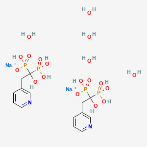 Chemical structure of Monosodium Risedronate Hemipentahydrate