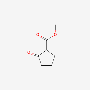 Chemical structure of Methyl 2-oxocyclopentanecarboxylate