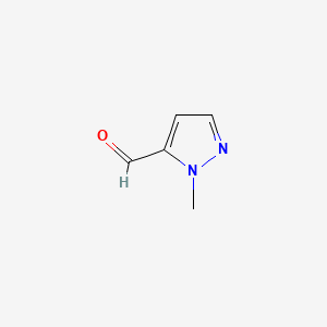 Chemical structure of 1-Methyl-1H-pyrazole-5-carboxaldehyde