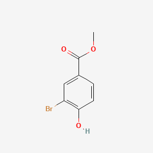 Chemical structure of Methyl 3-bromo-4-hydroxybenzoate