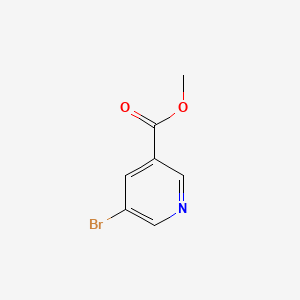 Chemical structure of Methyl 5-bromopyridine-3-carboxylate