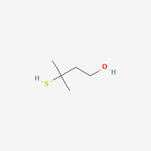 Chemical structure of 3-Mercapto-3-methyl-1-butanol