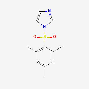 Chemical structure of 1-(2-Mesitylenesulfonyl)imidazole