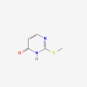 Chemical structure of 2-Methylthio-4-pyrimidinol