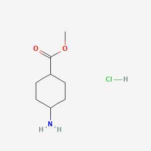 Chemical structure of Methyl trans-4-Aminocyclohexanecarboxylate Hydrochloride