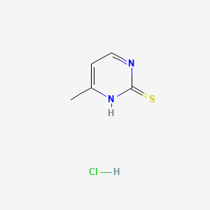 Chemical structure of 2-Mercapto-4-methylpyrimidine hydrochloride
