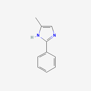 Chemical structure of 4-Methyl-2-phenylimidazole