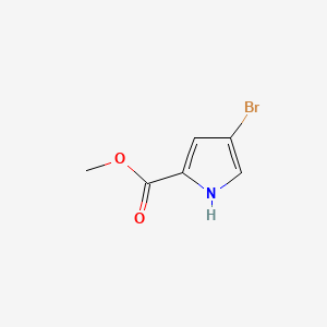 Chemical structure of Methyl 4-bromopyrrole-2-carboxylate