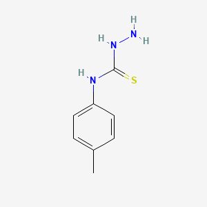 Chemical structure of 3-Amino-1-(4-methylphenyl)thiourea
