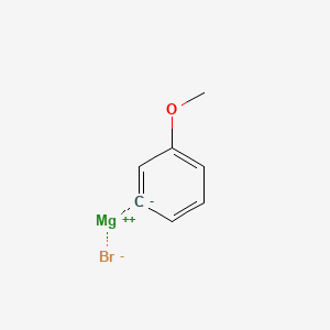 Chemical structure of 3-Methoxyphenylmagnesium bromide