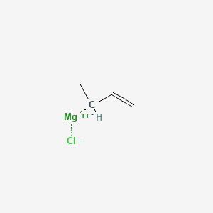 Chemical structure of 1-Methyl-2-propenylmagnesium chloride