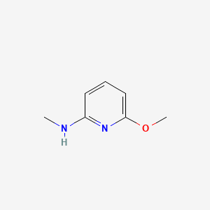 Chemical structure of 2-Methoxy-6-methylaminopyridine