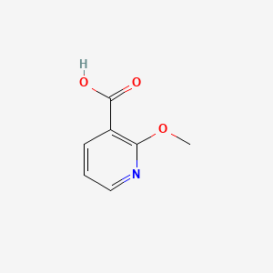 Chemical structure of 2-Methoxynicotinic Acid