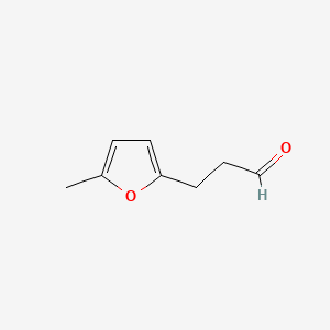 Chemical structure of 5-Methylfuran-2-propionaldehyde
