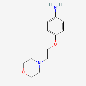 Chemical structure of 4-(2-Morpholinoethoxy)aniline